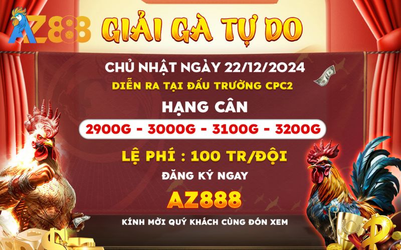 Thông Báo Giải 4 Con Gà Tự Do Tại CPC2 Ngày 22/12/2024